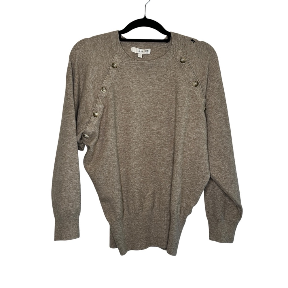 Ripe | RTR | Brown Button-Detail Sweater | Size small
